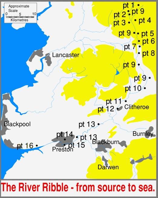 [Map showing location of photographs]