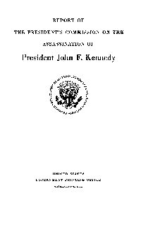 Picture of Warren Report Title Page
