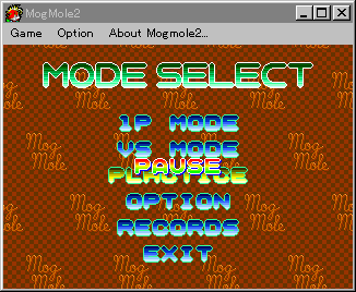 MogMole2 Mode Select PICTURE