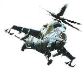 ª-c Mi24D z podwieszonymi zasobnikami UPK-23-250