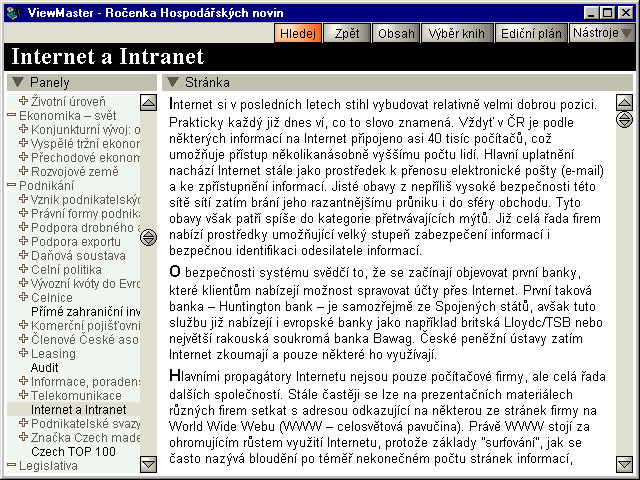 internet a intranet