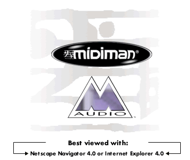 Midiman and M-Audio's Website