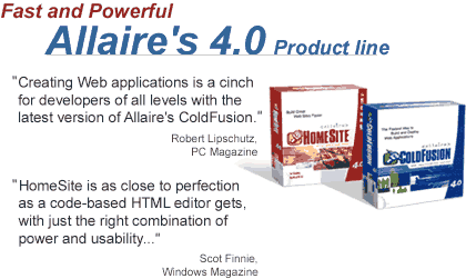 Fast and Powerful, Allaire's 4.0 product line