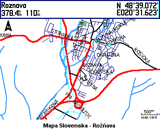 mapa SR