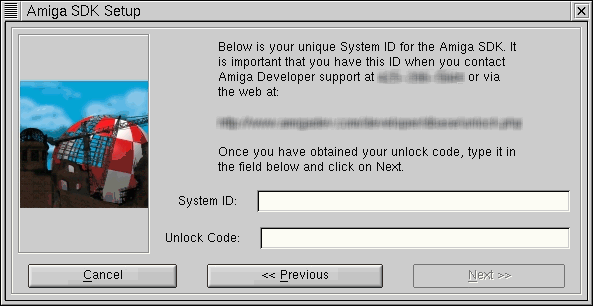 Amiga SDK - Unlock Code