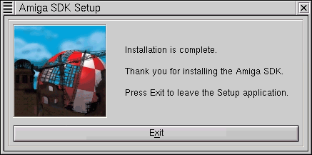 Amiga SDK - Installation komplett