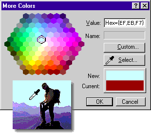 Colors screen