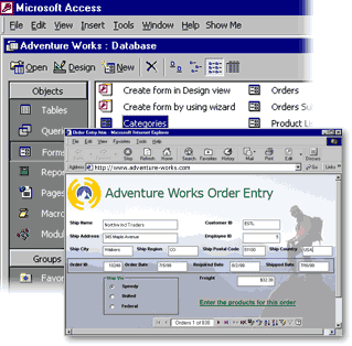 Database management system screen