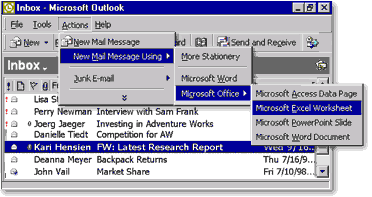 Office E-mail Screen