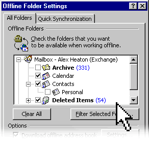Offline Folder Setting Animation
