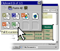 Collect and Paste Screen