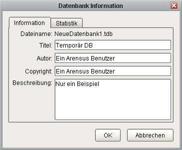 Datenbank Informationen