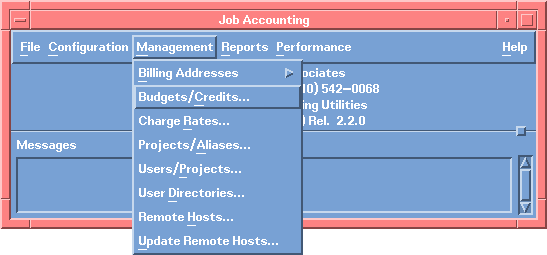 Image of Management Menu