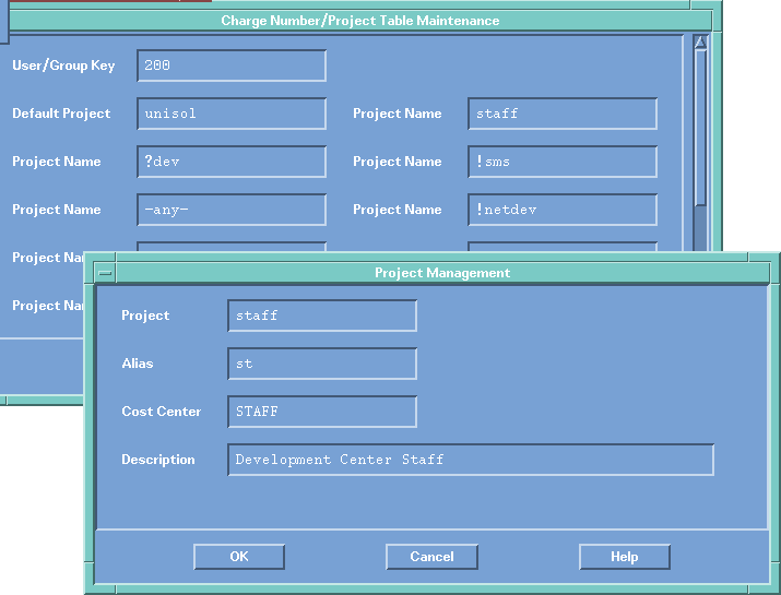 Image of Project Management Screens