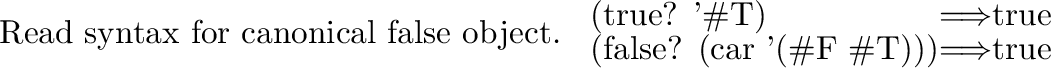 \begin{inset}{}
Read syntax for {\it empty-list} object.
\end{inset}